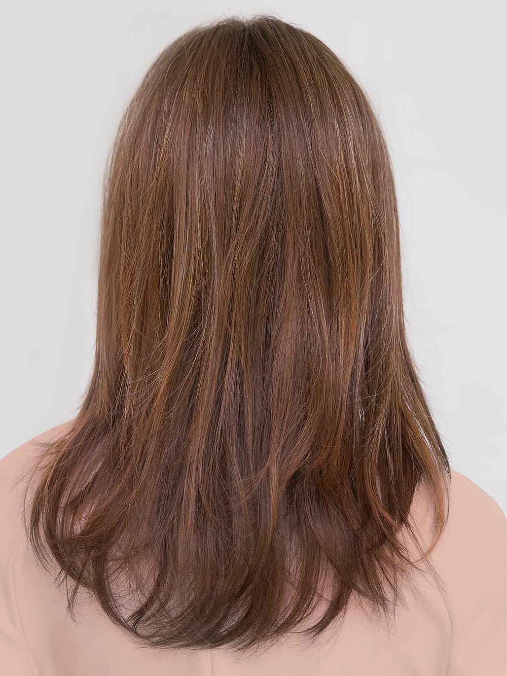 GLAMOUR MONO by ELLEN WILLE in CHOCOLATE ROOTED 830.6 | Medium Brown, Light Auburn, and Dark Brown blend with Dark Shaded Roots