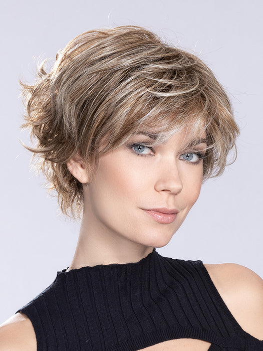 RELAX by ELLEN WILLE in SAND MULTI ROOTED 14.22.12 | Medium Ash Blonde Blended with Light Neutral Blonde and Lightest Brown with Shaded Roots
