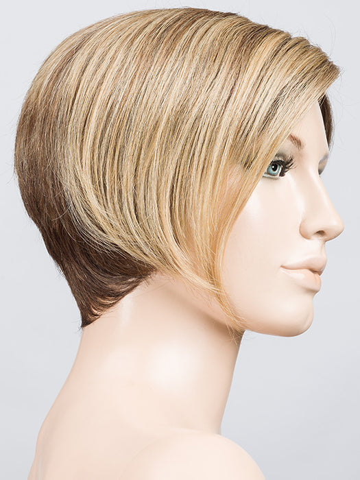 BERNSTEIN LIGHTED 12.26.27 | Lightest Brown, Light Golden Blonde, and Dark Strawberry Blonde with Highlights Throughout and Concentrated in the Front Blend with Shaded Roots