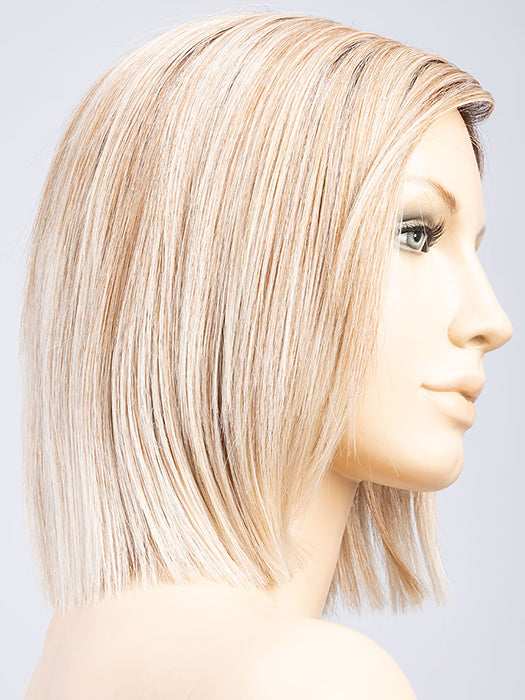 CANDY BLONDE ROOTED 101.27.60 | Pearl Platinum, Dark Strawberry Blonde, and Pearl White Blend with Dark Shaded Roots