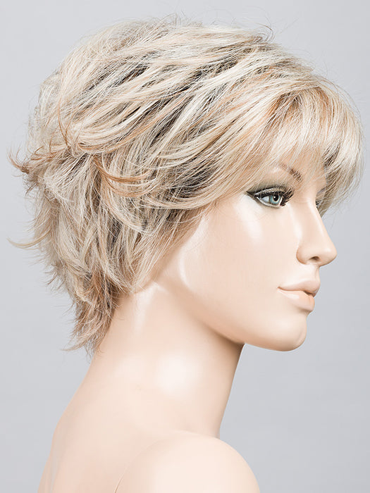 CHAMPAGNE ROOTED 22.25.20 | Light Neutral Blonde, Lightest Golden Blonde, and Light Strawberry Blonde Blend with Shaded Roots
