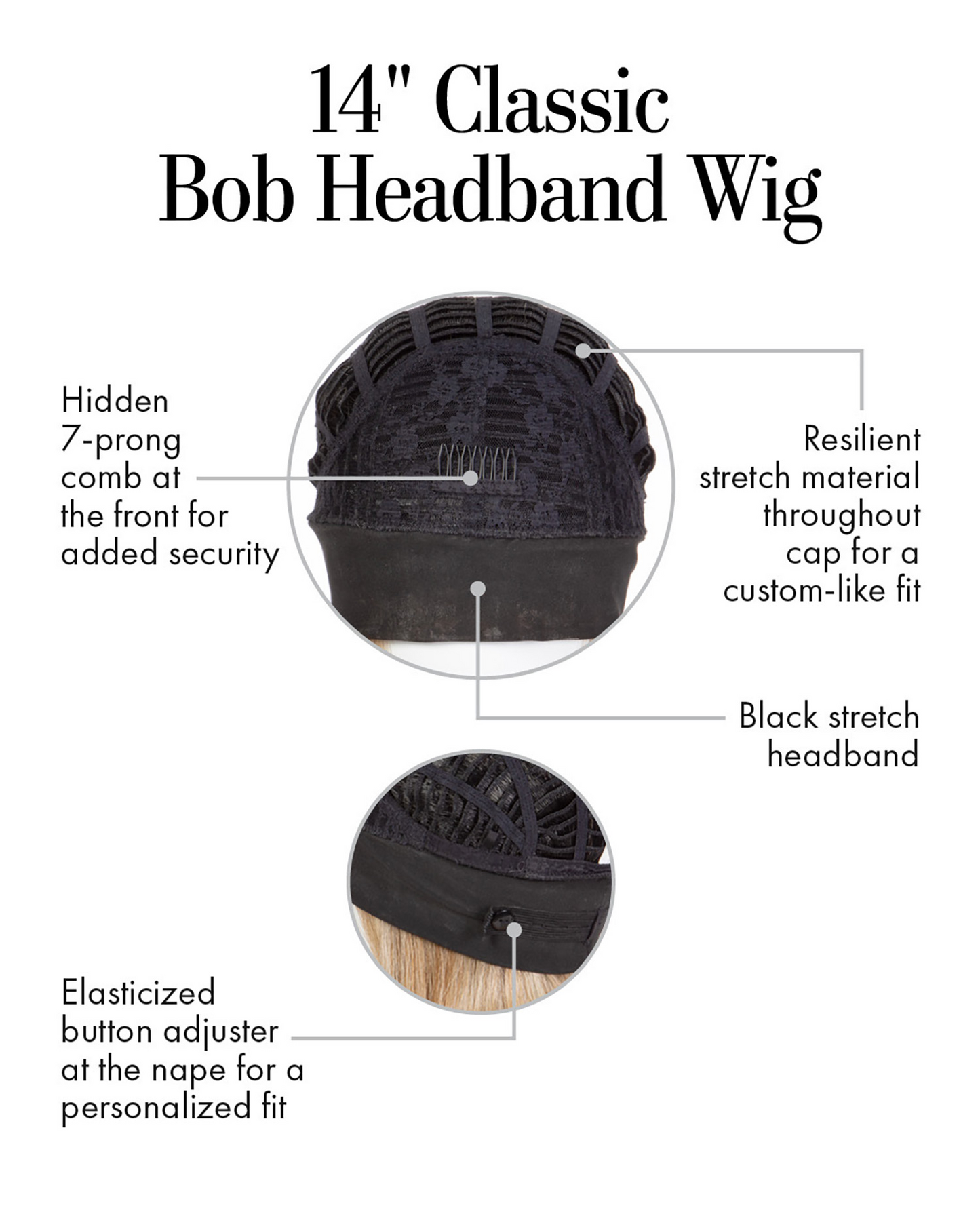 Kim Kimble - 14” Classic Bob Headband Wig