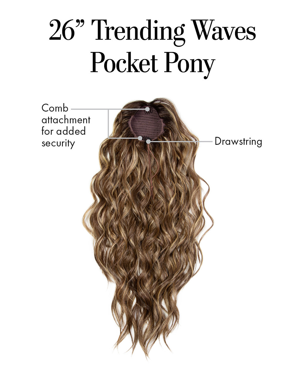 Kim Kimble - 26” Trending Waves Pocket Pony