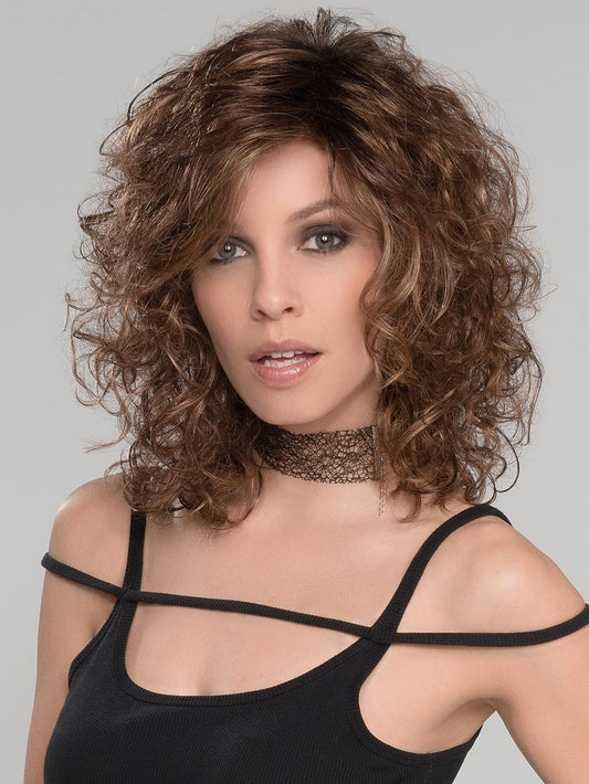STORYVILLE by ELLEN WILLE in HOT MOCCA ROOTED 830.27.33 | Medium Brown, Light Auburn, Dark Strawberry Blonde, and Dark Auburn Blend with Shaded Roots