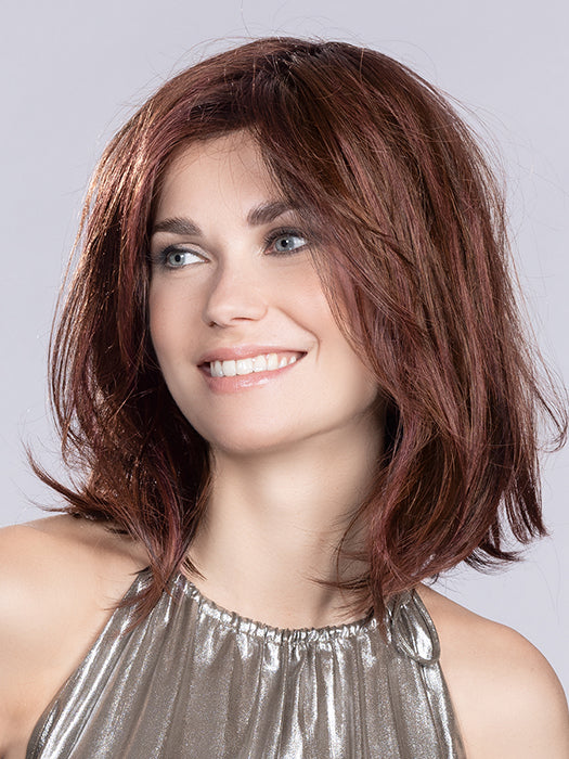 MELODY by ELLEN WILLE in DARK AUBURN ROOTED 33.130.2 | Dark Auburn and Deep Copper Brown with Black/Dark Brown Blend and Shaded Roots