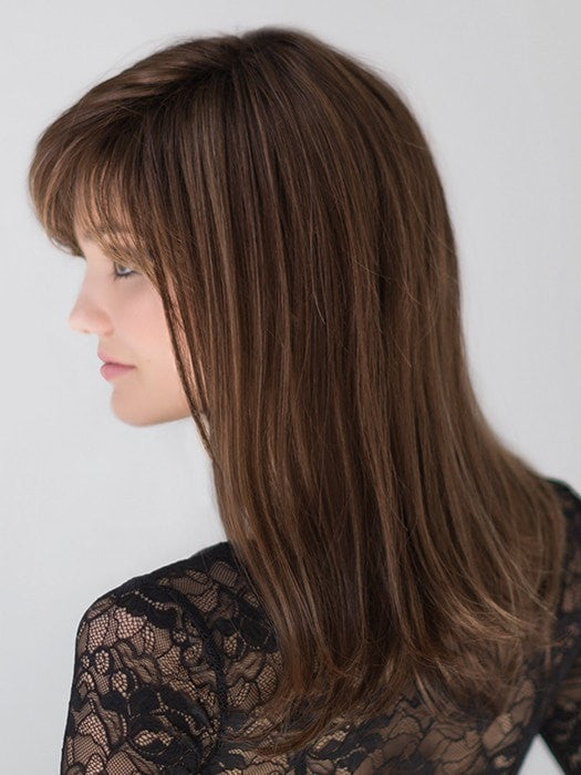 CARRIE by ELLEN WILLE in CHOCOLATE MIX 830.6 | Medium to Dark Brown base with Light Reddish Brown Highlights
