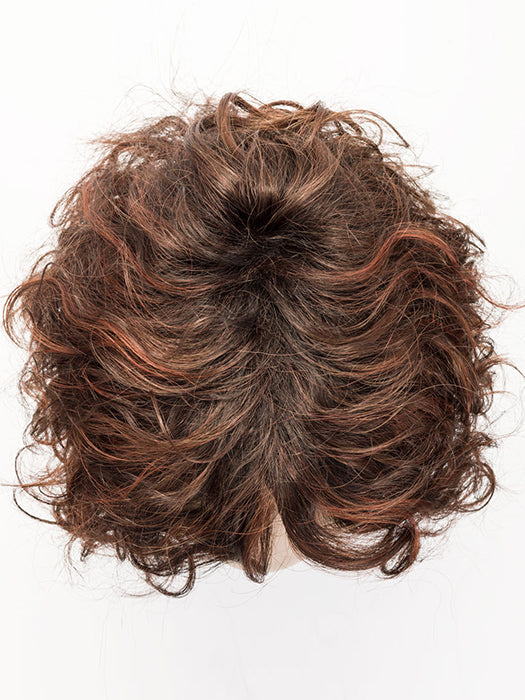 LOOP by ELLEN WILLE in AUBURN ROOTED 33.130.4 | Dark Auburn, Deep Copper Brown, and Darkest Brown blend with Dark Shaded Roots