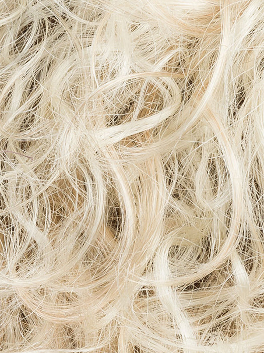 LOOP by ELLEN WILLE in PASTEL BLONDE ROOTED 25.23.26 | Lightest Golden Blonde, Lightest Pale Blonde, and Light Golden Blonde blend with Dark Shaded Roots