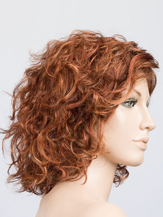 LOOP by ELLEN WILLE in SAFRAN RED ROOTED 29.28.130 | Copper Red, Light Copper Red, and Deep Copper Brown blend with Dark Shaded Roots