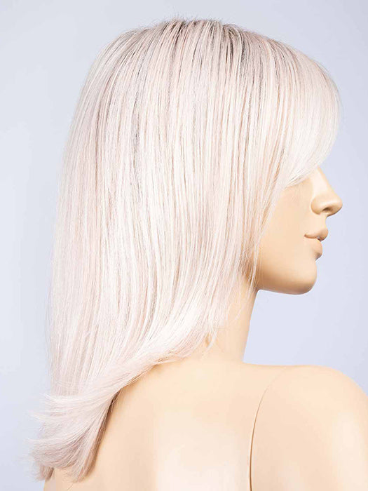 PASTEL-ROSE-SHADED | Pearl Platinum, Silver White and Pastel Pink blend with dark shaded roots